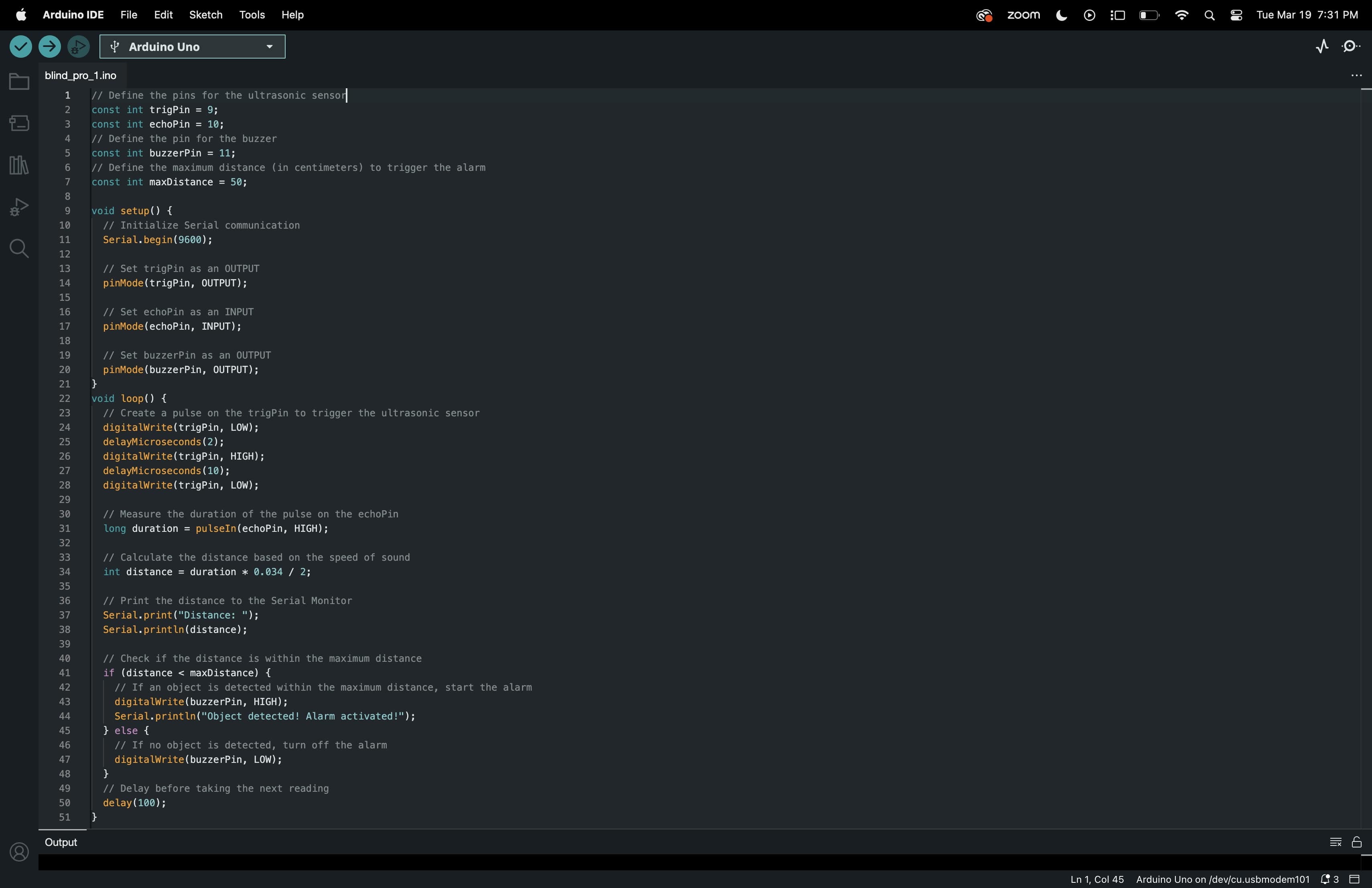 CODE FOR THE PROJECT